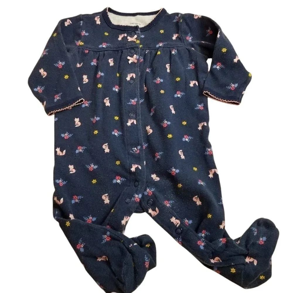 Carters fox footed pajamas 6 months